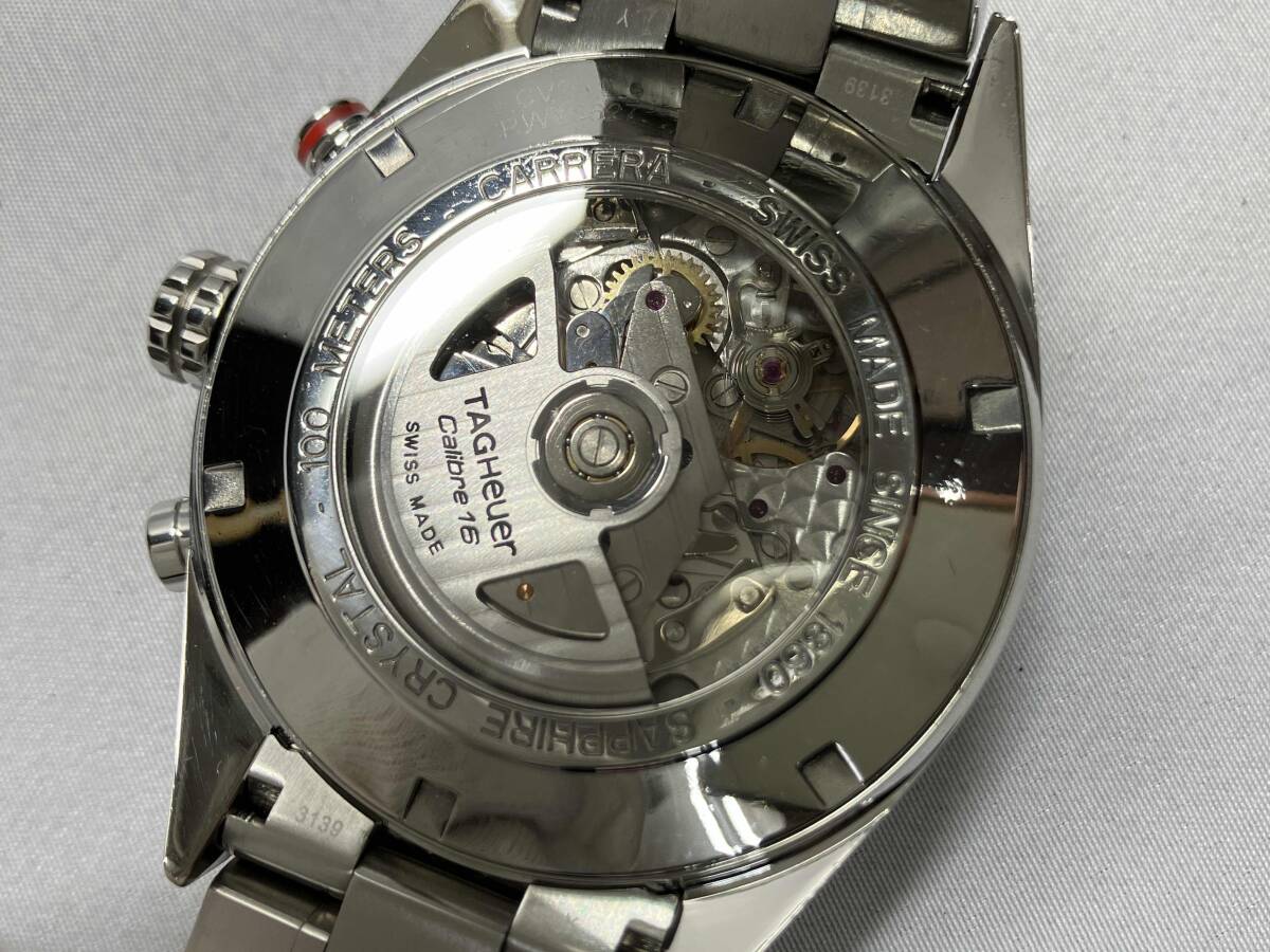 タグホイヤー TAG HEUER カレラ キャリバー16 CV2A11 自動巻き メンズ クロノグラフ 箱/説付_画像3