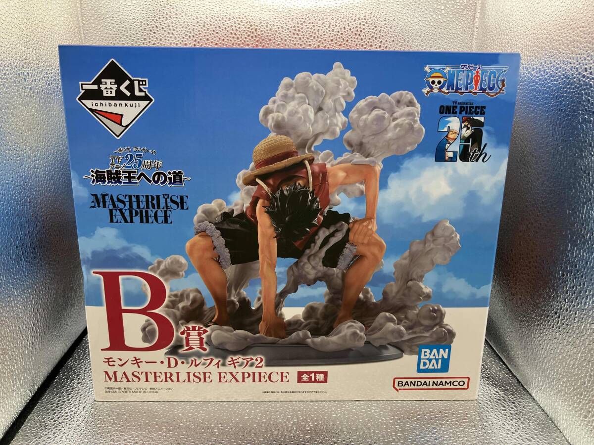 B賞 モンキー・D・ルフィ ギア2 MASTERLISE EXPIECE 一番くじ ワンピース TVアニメ25周年 ~海賊王への道~ ワンピース_画像1
