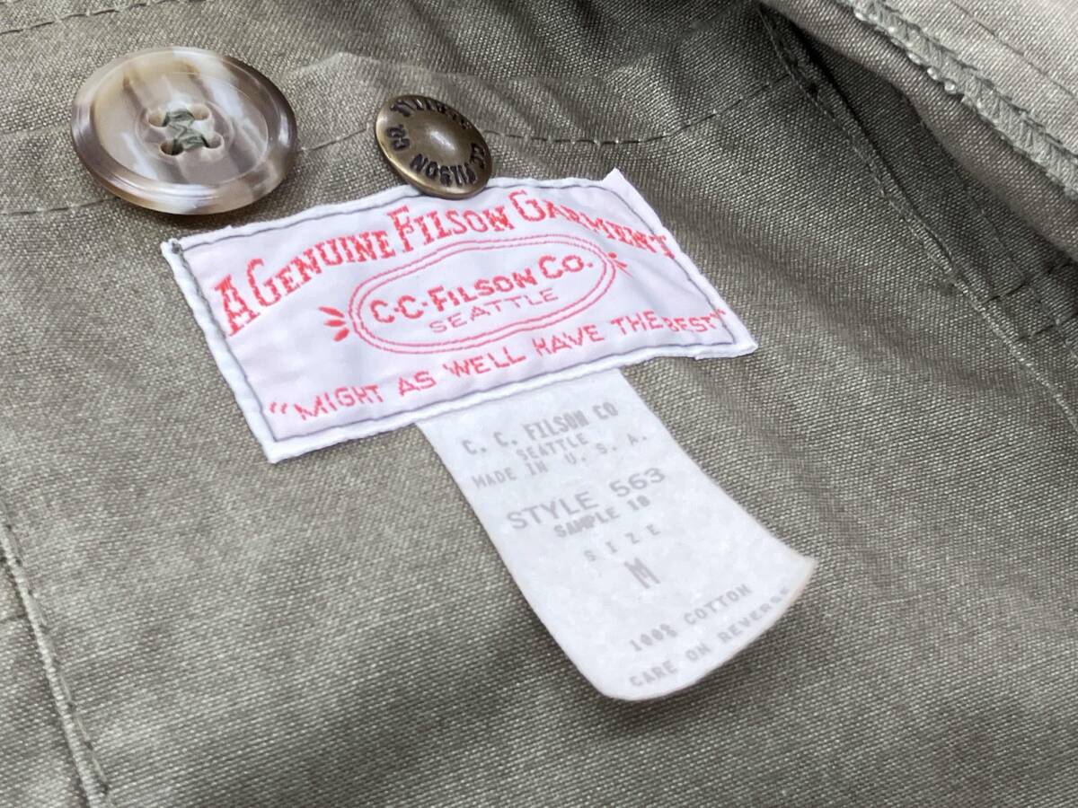 FILSON ハンティングジャケット フィルソン Shelter Cloth Upland Bird USA製 size M オレンジ_画像5