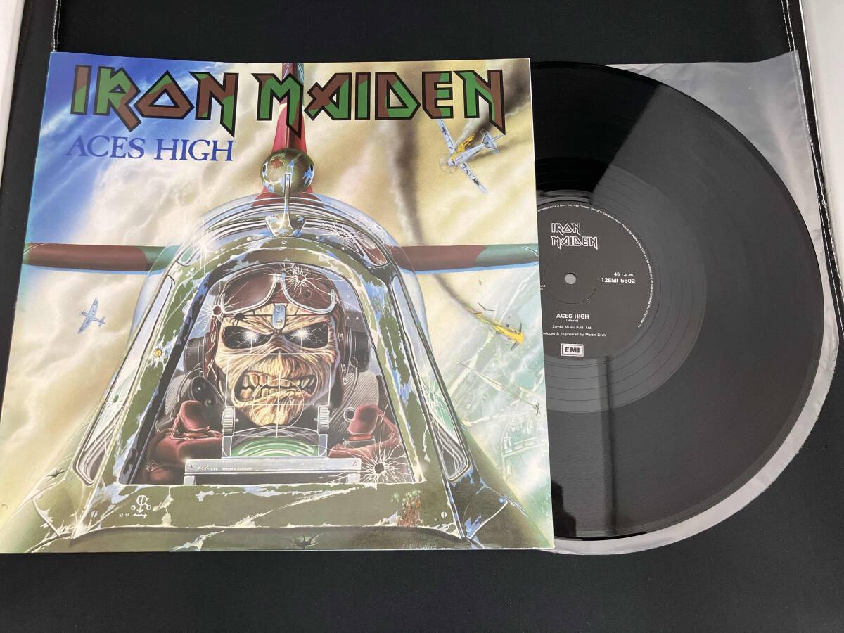 輸入盤 LP / Iron Maiden / aces high / 12EMI5502_画像1