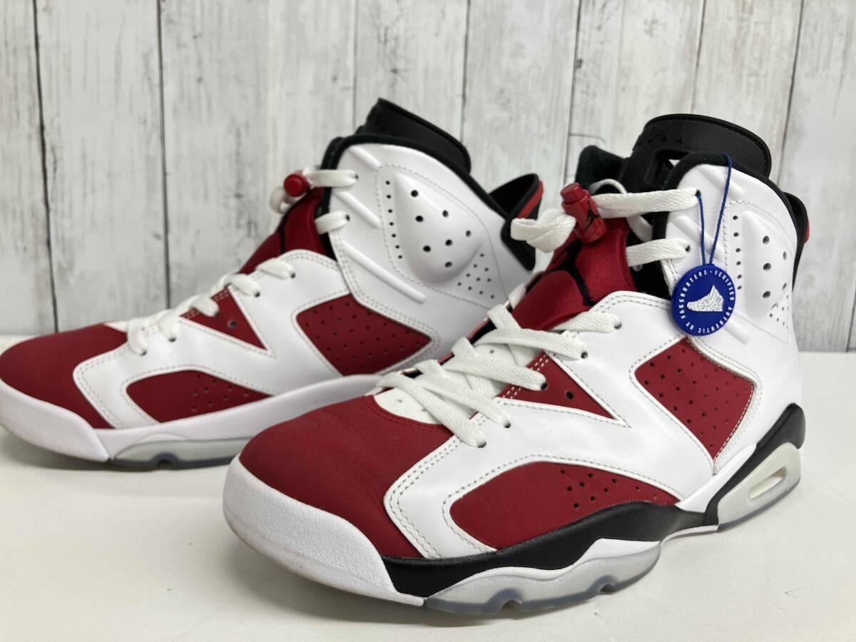 【鑑定済み】NIKE AIR JORDAN 6 RETRO スニーカー ナイキ エアジョーダン6 レトロ CT8529-106 size28.5㎝_画像6