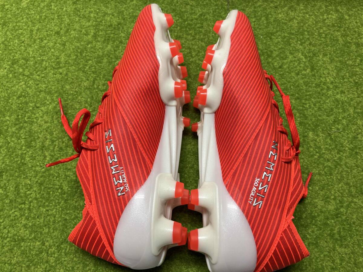 adidas アディダス サッカーシューズ 24.5cm ネメシス 19.1-ジャパン HG/AG(レッド×ホワイト)_画像5