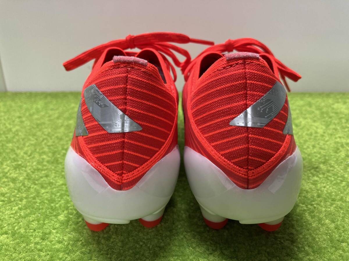adidas アディダス サッカーシューズ 24.5cm ネメシス 19.1-ジャパン HG/AG(レッド×ホワイト)_画像3