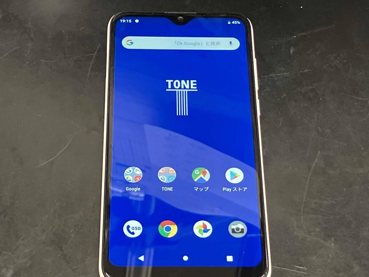 【1円スタート】TONE e20 64GB SIMフリー スマートフォン初期化済み 中古動作品_画像1