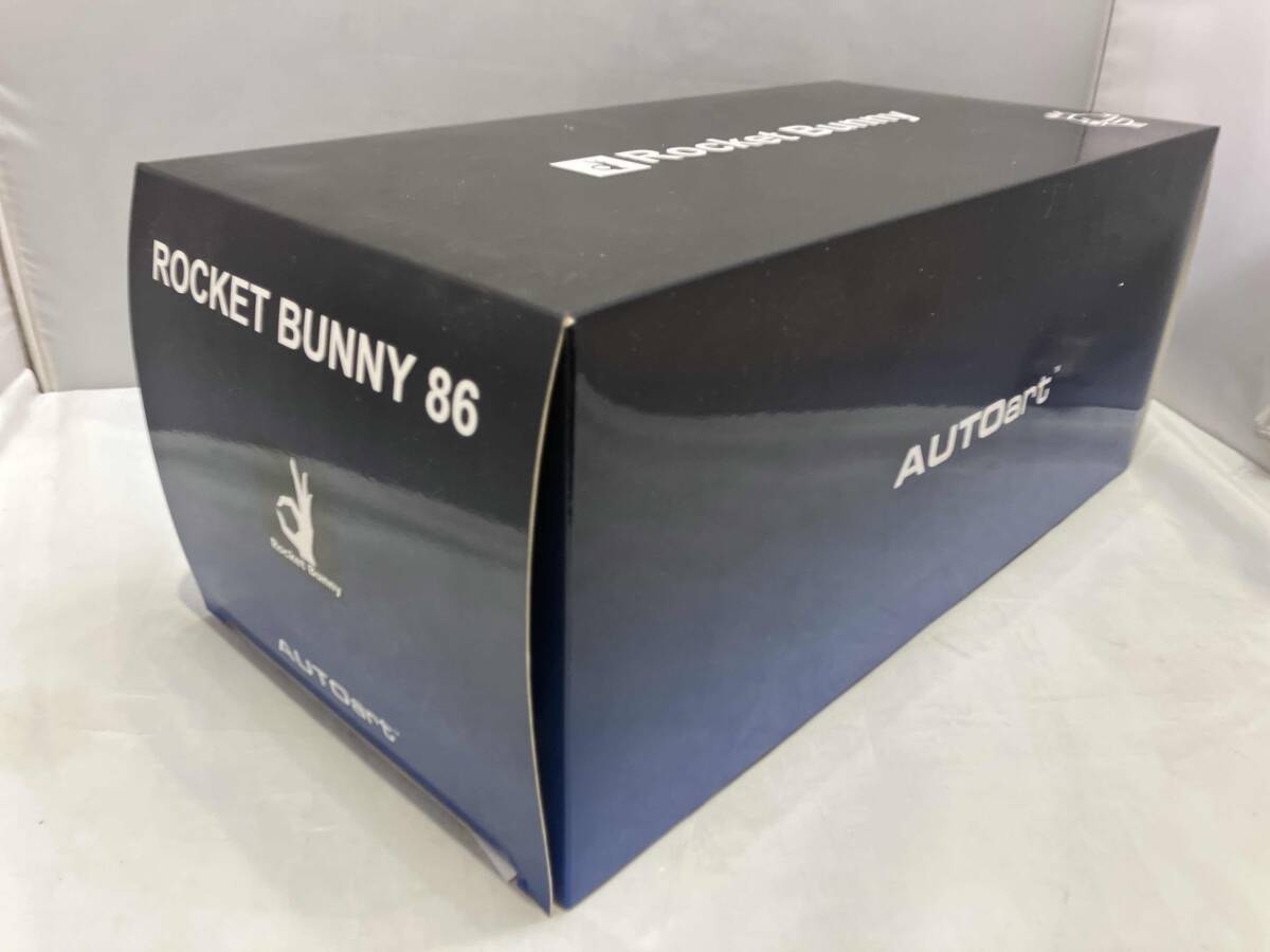現状品 AUTOart 1/18 ロケットバニー 86 (メタリック・スカイブルー/ブラック・ホイール) オートアート_画像2