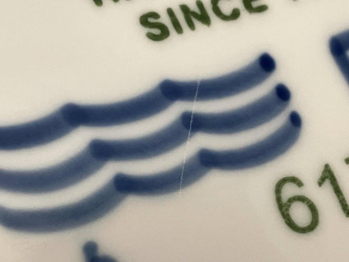 ロイヤルコペンハーゲン ROYAL COPENHAGEN プレート1枚 ブルーフルーテッドメガ 約16.5cm②_画像7