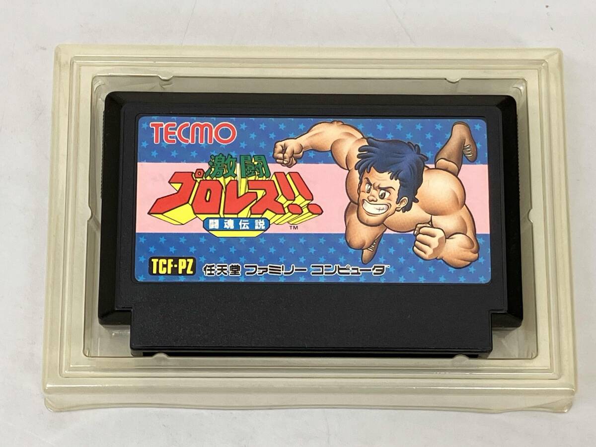 【説明書欠品・箱破れあり】 ファミリーコンピュータ　激闘プロレス_画像4