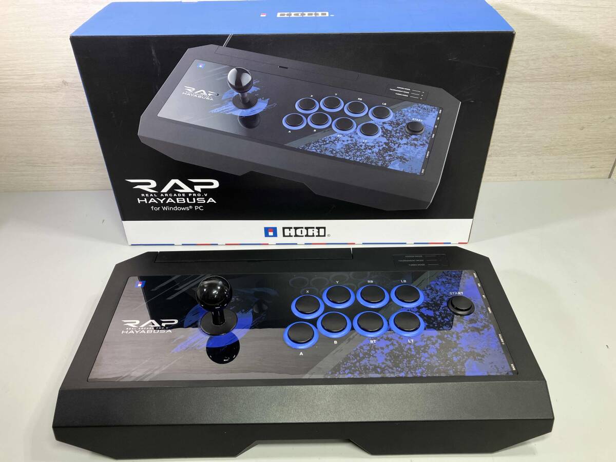 RARE Hori Real Arcade Pro V Silent Blue Optical HRAP Fight Stick