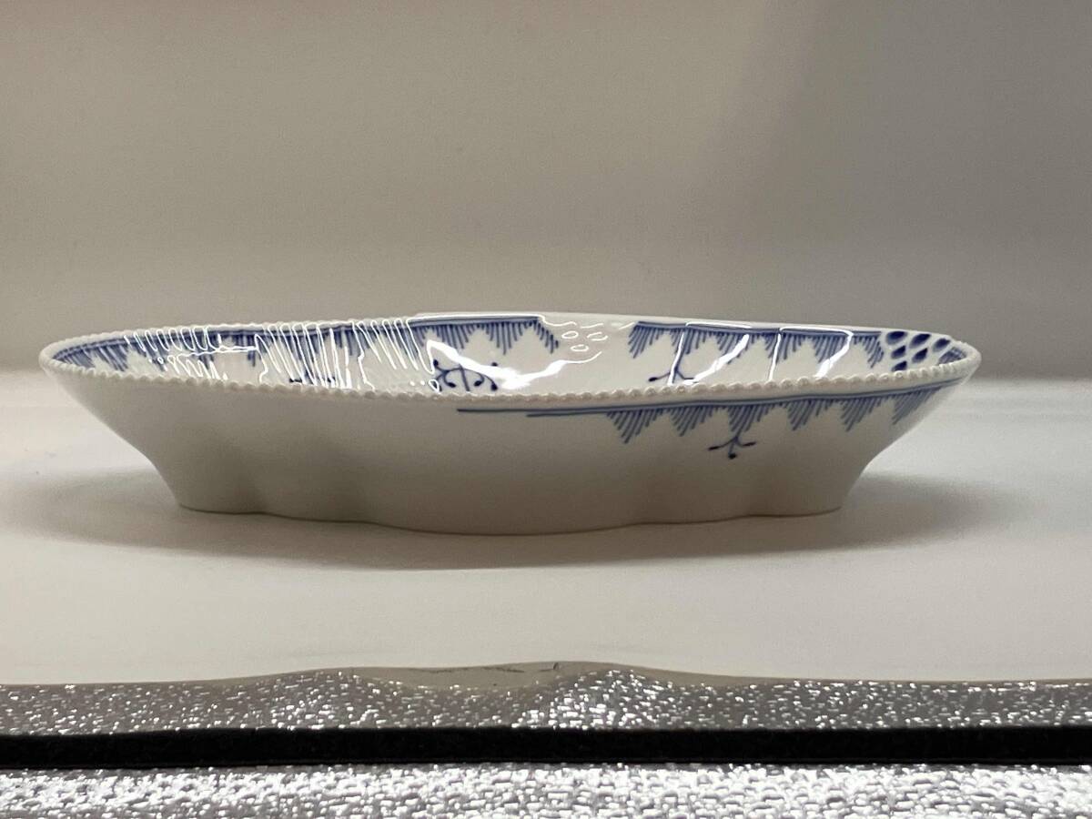 【お買い得品 超人気品】ROYAL COPENHAGEN ロイヤルコペンハーゲン ブルーエレメンツ オーバル ディッシュ 353 ブランド食器 アンティーク_画像3