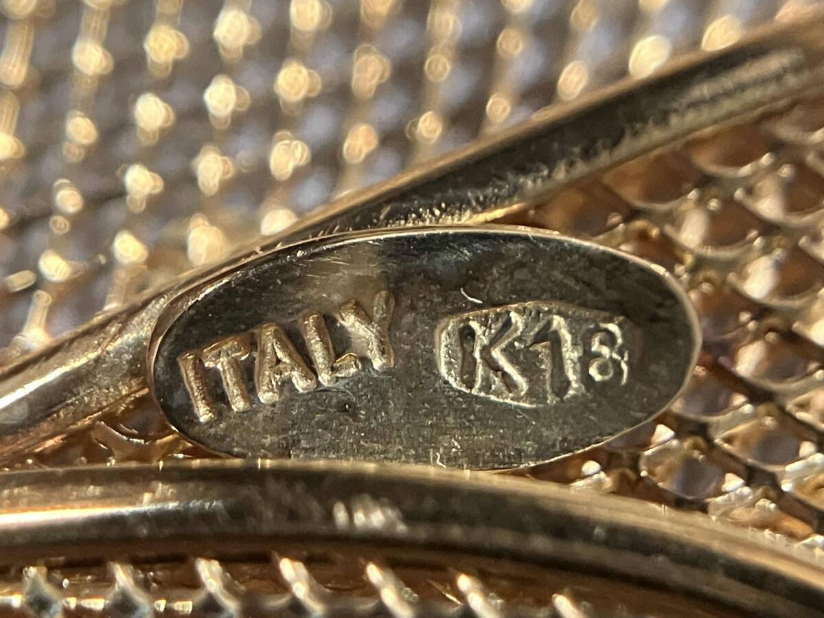 K18 ブローチ 4.7g H4.0×W3.8cm 蝶モチーフ バタフライ_画像4