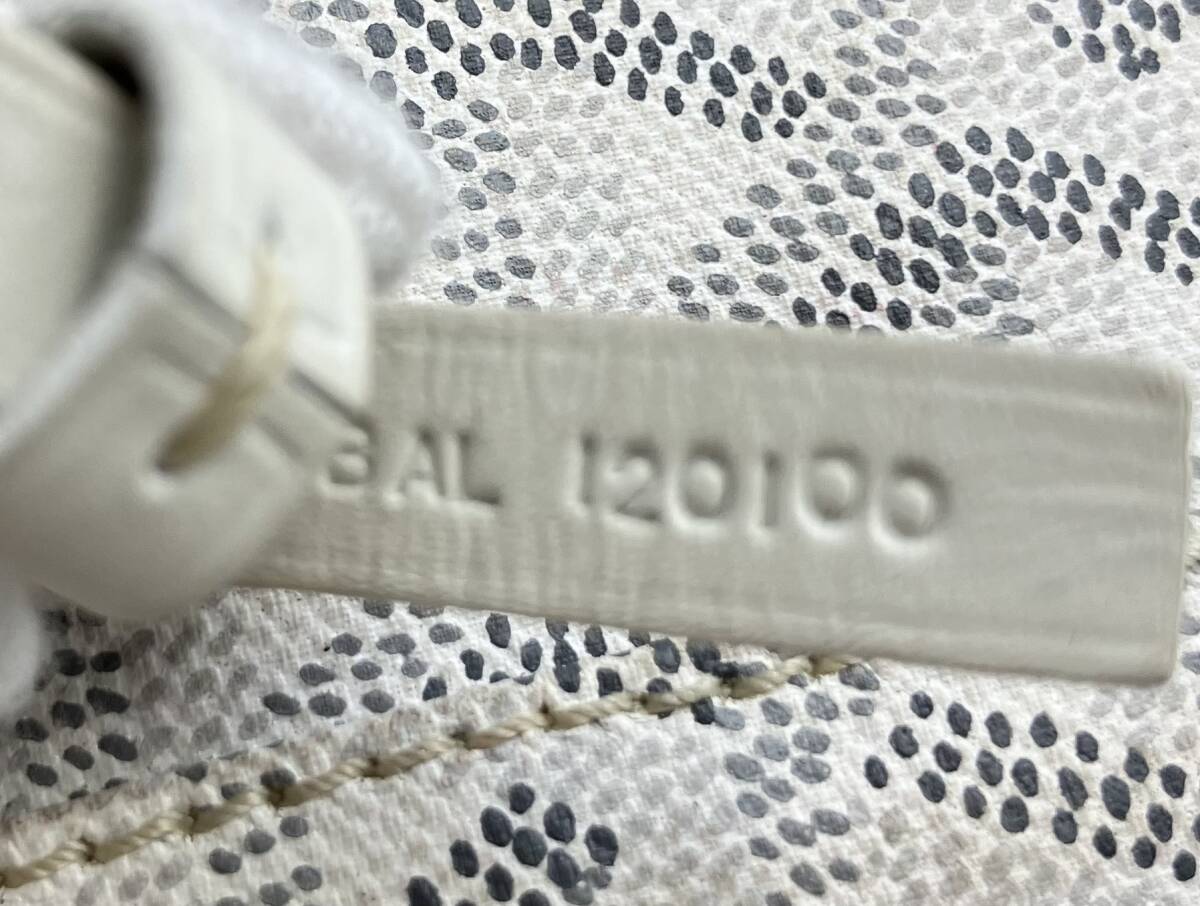 GOYARD ゴヤール サンルイPM トートバッグ ショルダーバッグ セミショルダー コーティングキャンバス レザー ホワイト ポーチ付き ゴヤール_画像8