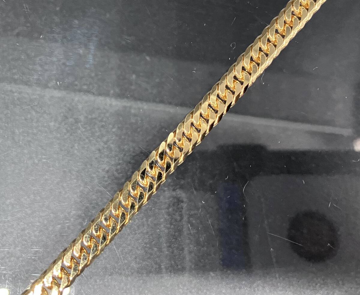 喜平ブレスレット K18 18金 ゴールド 6面 ダブル 20.5㎝ 20.3g 貴金属 店舗受取可_画像3