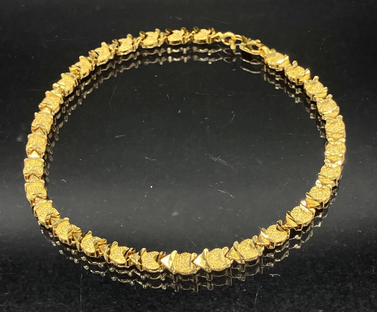 ブレスレット 916 刻印 ゴールド 20cm 15.0cm 店舗受取可_画像2