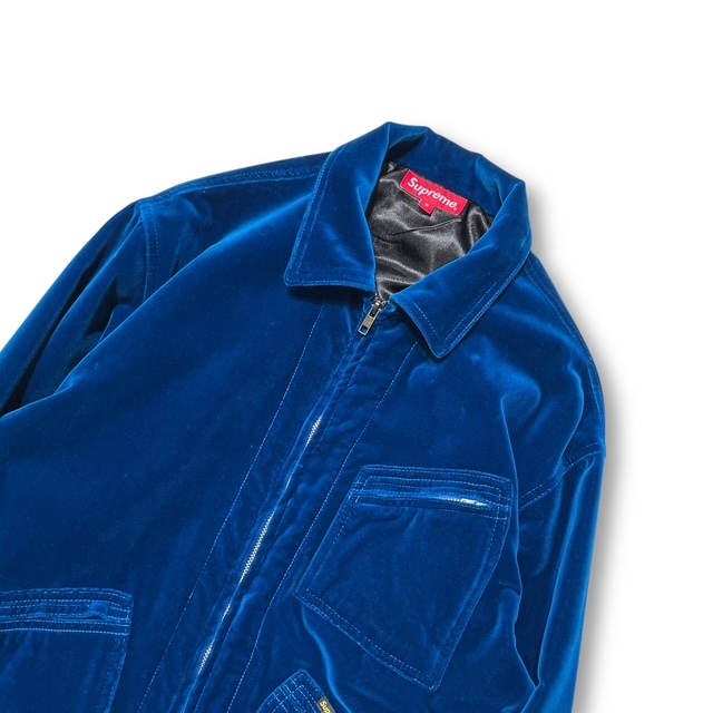 Supreme ジャケット VELVET WORK JACKET Sサイズ ブルー シュプリーム 店舗受取可_画像3