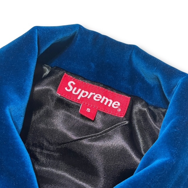 Supreme ジャケット VELVET WORK JACKET Sサイズ ブルー シュプリーム 店舗受取可_画像4