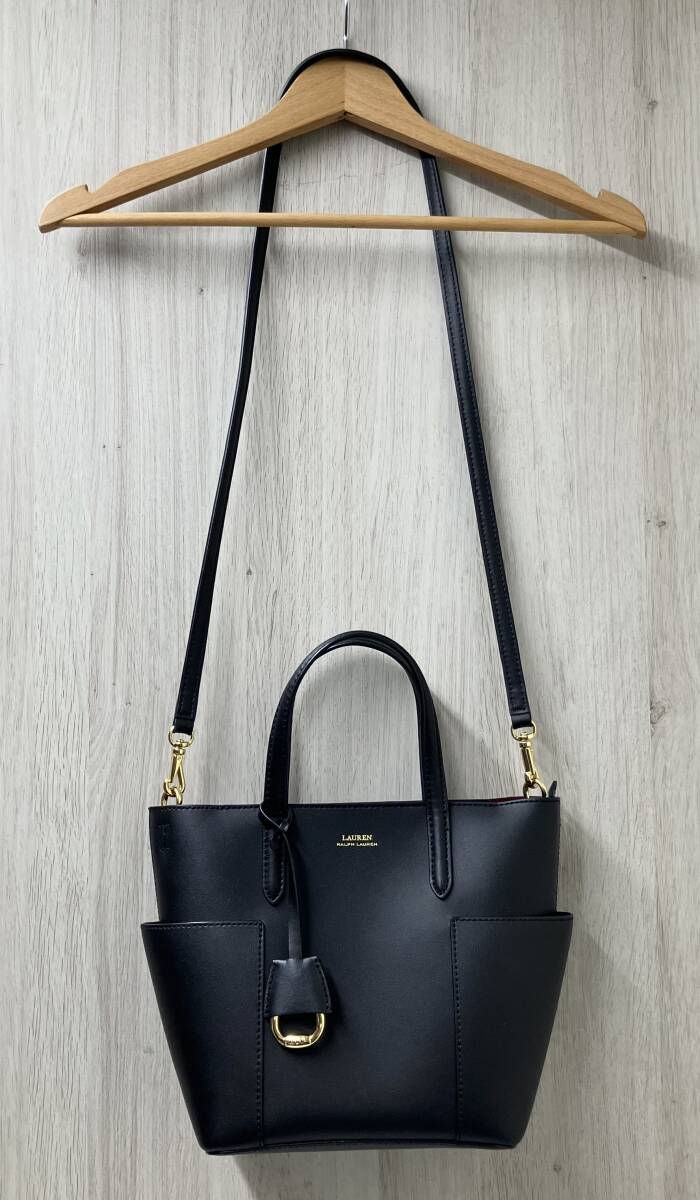 LAUREN RALPH LAUREN ローレン ラルフ ローレン ショルダーバッグ ブラック_画像6