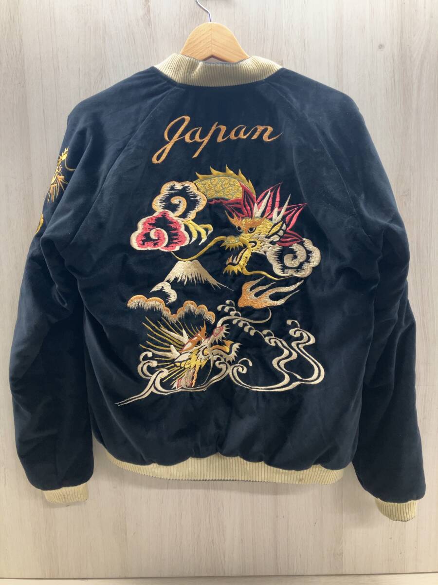 東洋エンタープライズ TT14652 スカジャン テーラー東洋 アセテート Mサイズ 黒 ピンク_画像4