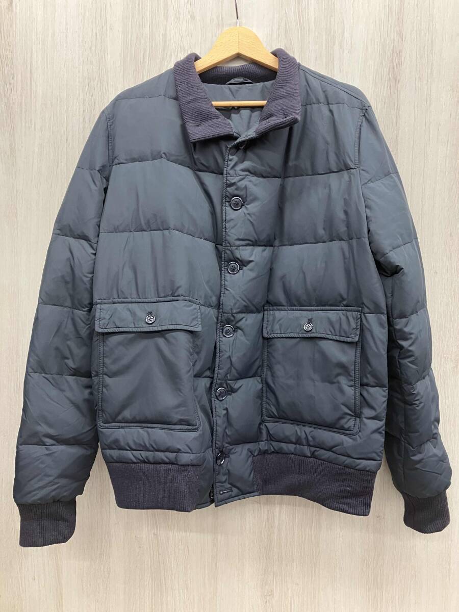 VALSTARINO ダウンジャケット　サイズ48 ネイビー　1125-343-3959 MADE IN ITALY