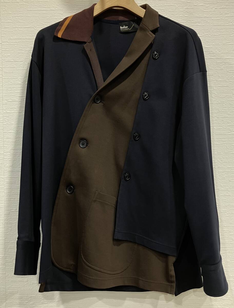 kolor テーラードジャケット 23SS ハイゲージポンチジャケット_画像6