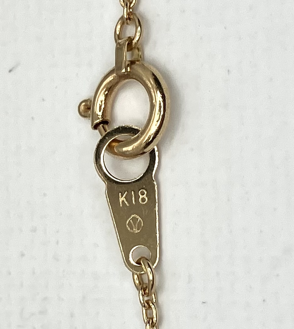 VENDOME K18 колье 41cm полная масса 3.2g 18 золотой Gold Vendome магазин квитанция возможно 