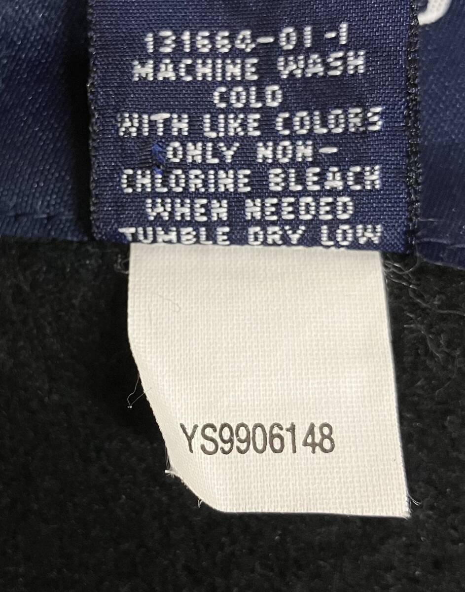 GAP ギャップ 90s~ ボア フリースベスト ブラック ベスト YS9906148 ロゴジップ サイズXL 韓国製 ポリエステル55% アクリル45%_画像4