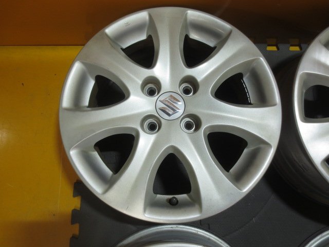 ☆スピスタ☆ホイール　スズキ純正　スイフト　15インチ　5.5J　+45　100-4　4本　R155275H　中古_画像2