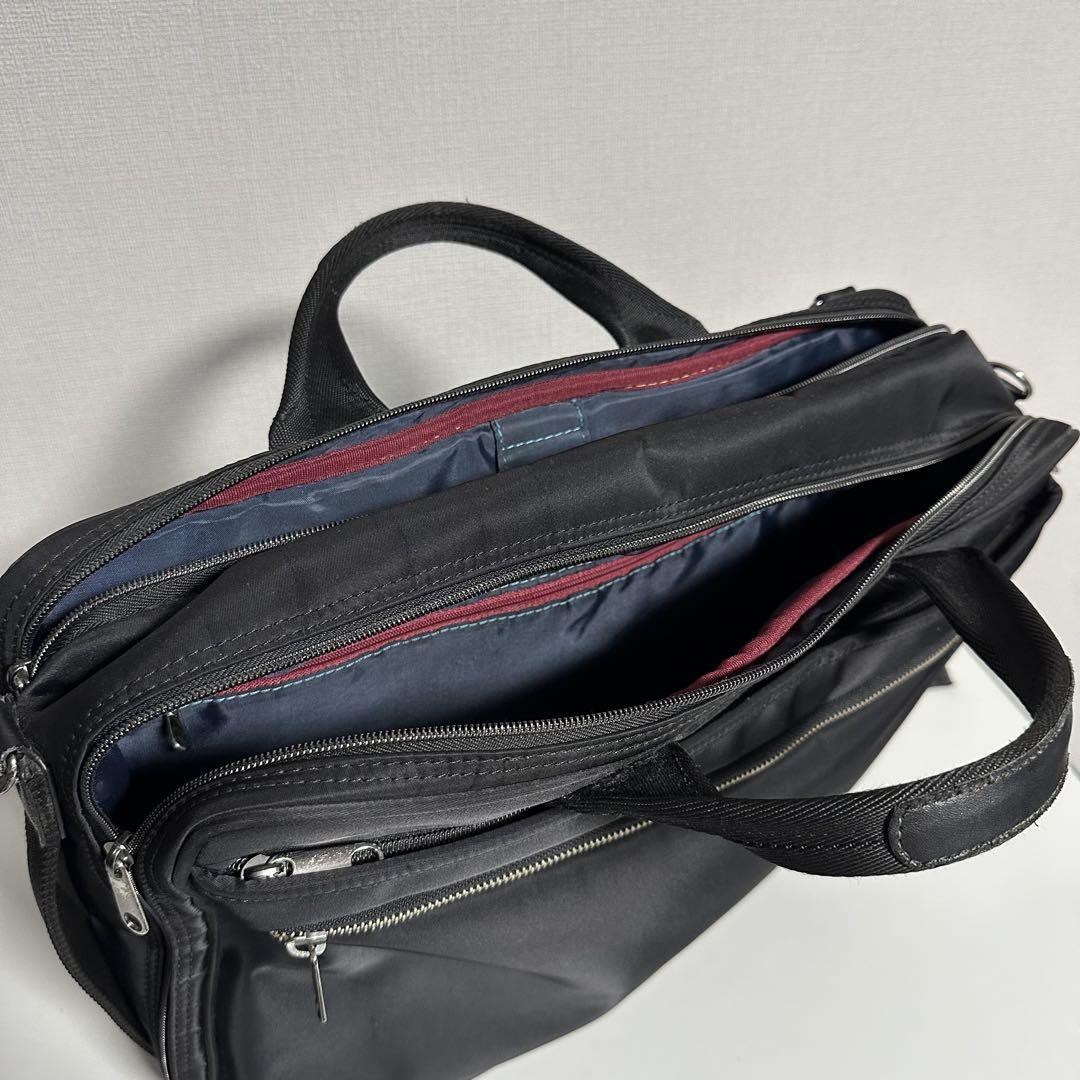 美品 ダーウィン ACE 3way ビジネスバッグ リュック ナイロン ブラック 黒 ショルダーバッグ ブリーフケース 2層 大容量 A4 _画像6