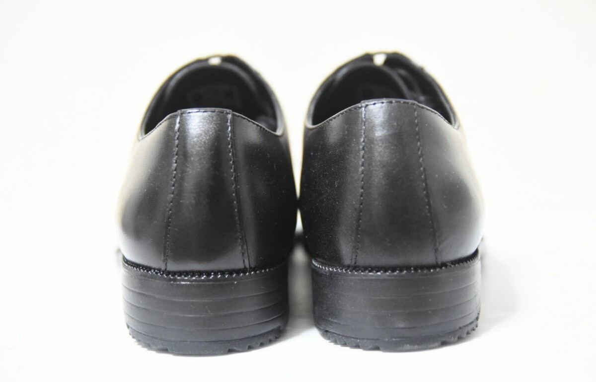 新品 100円スタート!【HYDRO-TECH】ハイドロテック ストレートチップ ビジネスシューズ 天然皮革 紳士靴 ブラック 26cmEEE_画像3