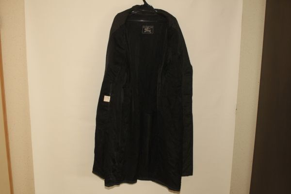 4133*XL：バーバリーズ、白混じり黒、ウールコート、良品_画像2