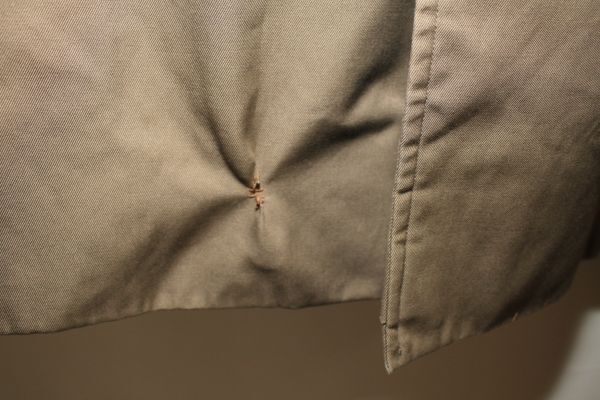 4169*M：バーバリーズ、カーキー系、ウールライナー付き、ステンカラーコート、少し難あり_画像6