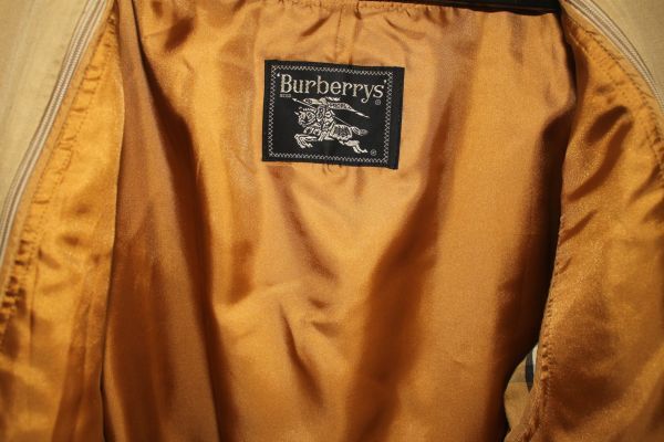 4175*S：バーバリーズ、ベージュ、ウールライナー付き、ステンカラーコート、訳あり品_画像2