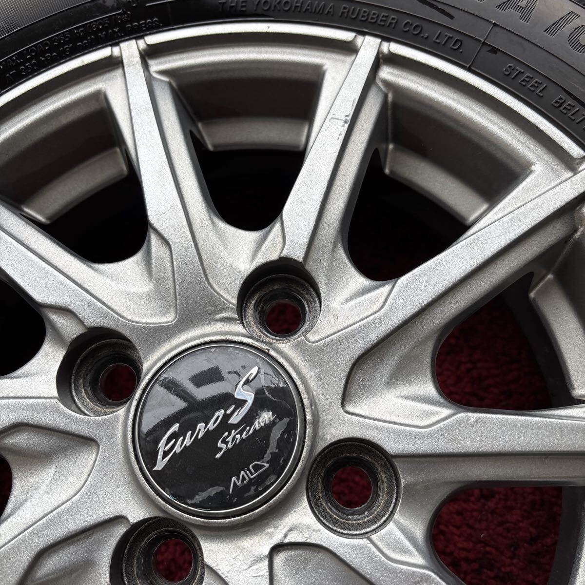 155/65R13 軽自動車用 中古冬タイヤホイール付 4本セット:18000円_画像2