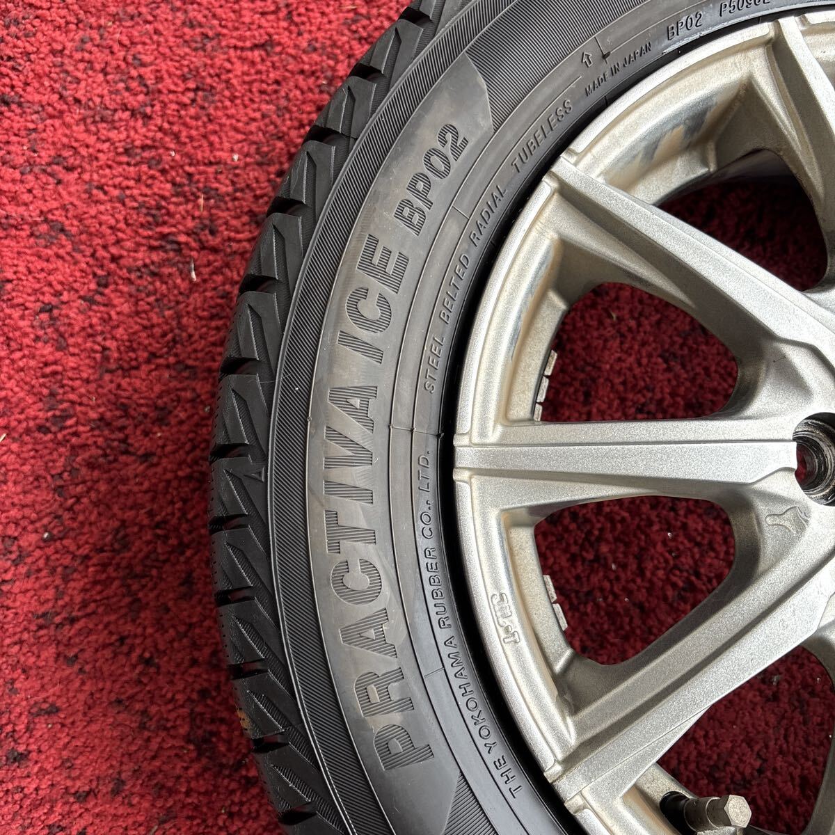 155/65R13 軽自動車用 中古冬タイヤホイール付 4本セット:18000円_画像5