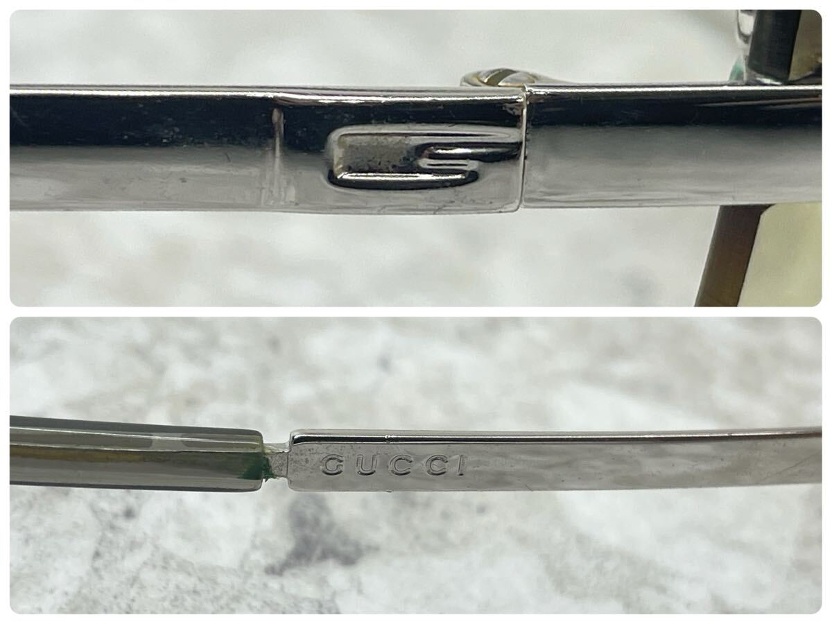 SR■ GUCCI グッチ サングラス 度なし GGロゴ 1794/s YB7 メガネ アイウェア カラーレンズ ブラウン ケース付き レディース おしゃれ_画像7