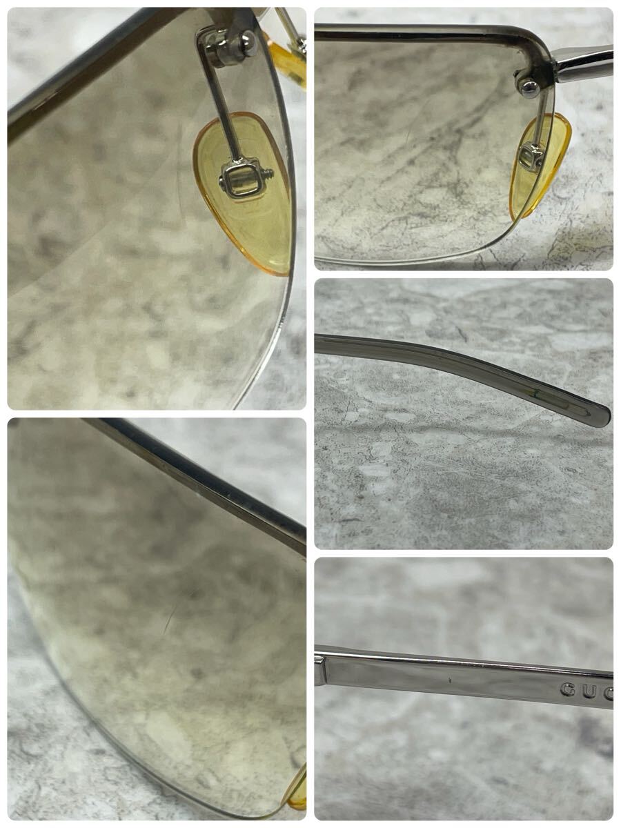 SR■ GUCCI グッチ サングラス 度なし GGロゴ 1794/s YB7 メガネ アイウェア カラーレンズ ブラウン ケース付き レディース おしゃれ_画像9