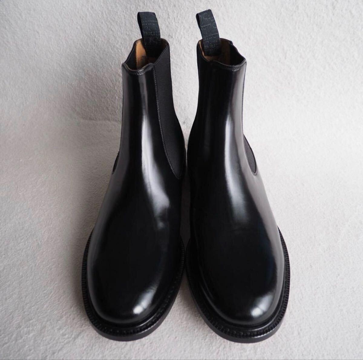 【新品未使用】DIOR HOMME ITALY ディオールオム サイドゴアブーツ チェルシーブーツ ブラック イタリア製 43 箱付き 革靴 レザーブーツ_画像2