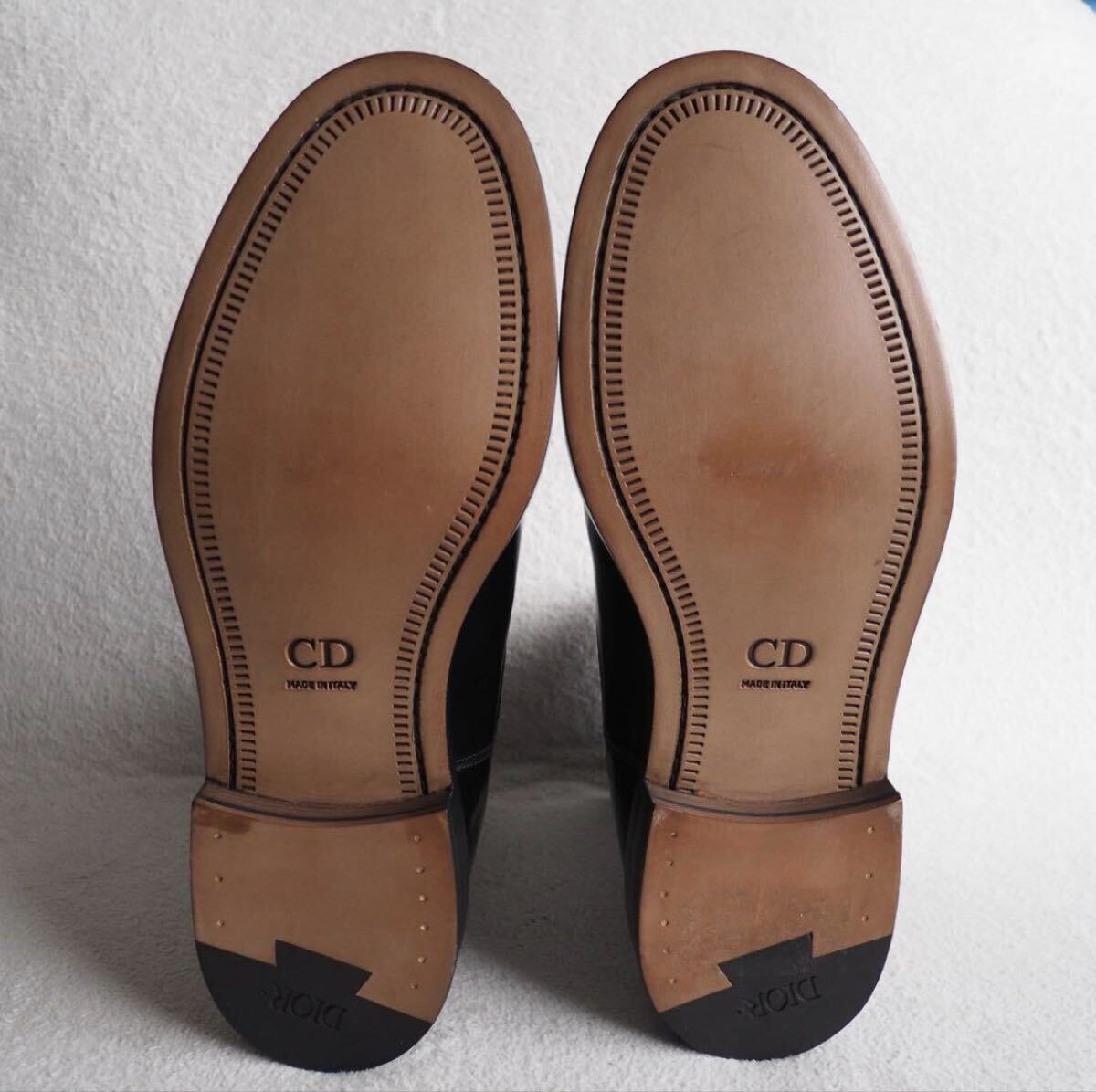 【新品未使用】DIOR HOMME ITALY ディオールオム サイドゴアブーツ チェルシーブーツ ブラック イタリア製 43 箱付き 革靴 レザーブーツ_画像5