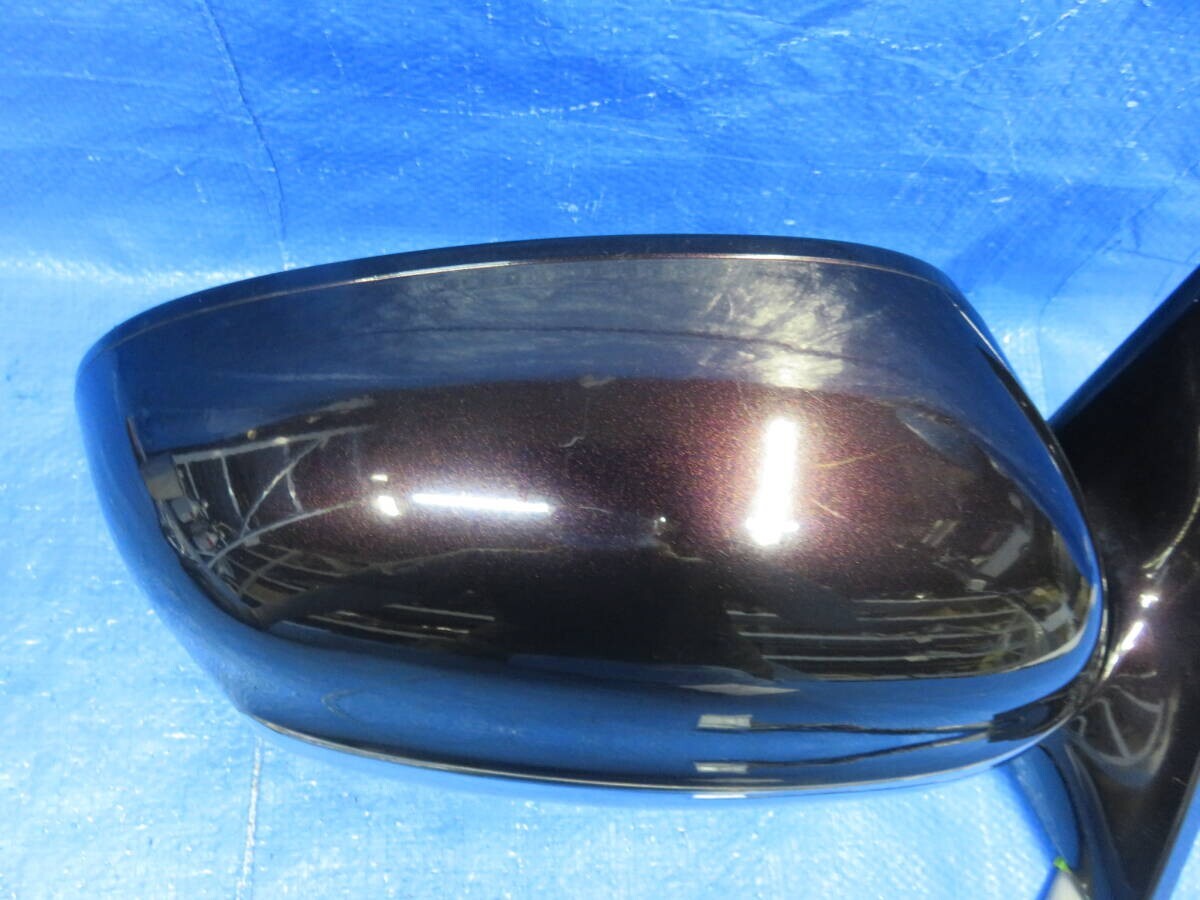 LA5425* работа OK Toyota Soarer UZZ40 предыдущий период ( правый ) зеркало на двери / водительское сиденье зеркало заднего вида / оригинальный 3P6 черновато- красный mica * маленькая царапина