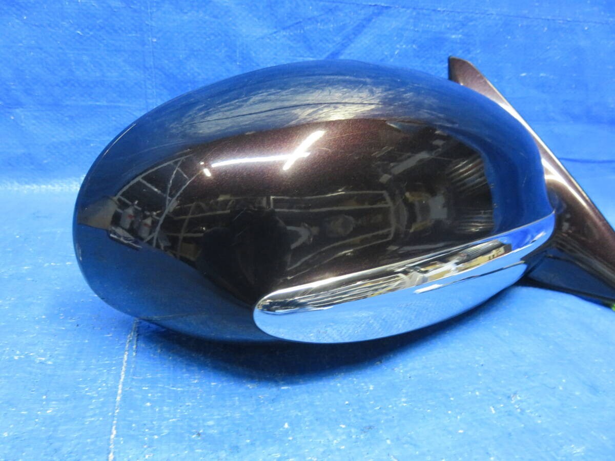 LA5425* работа OK Toyota Soarer UZZ40 предыдущий период ( правый ) зеркало на двери / водительское сиденье зеркало заднего вида / оригинальный 3P6 черновато- красный mica * маленькая царапина