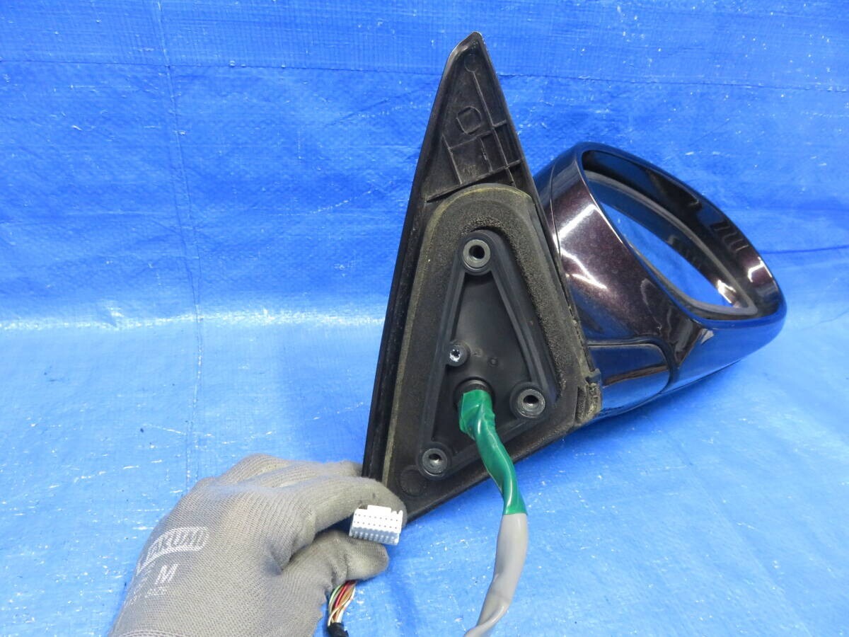 LA5425* работа OK Toyota Soarer UZZ40 предыдущий период ( правый ) зеркало на двери / водительское сиденье зеркало заднего вида / оригинальный 3P6 черновато- красный mica * маленькая царапина