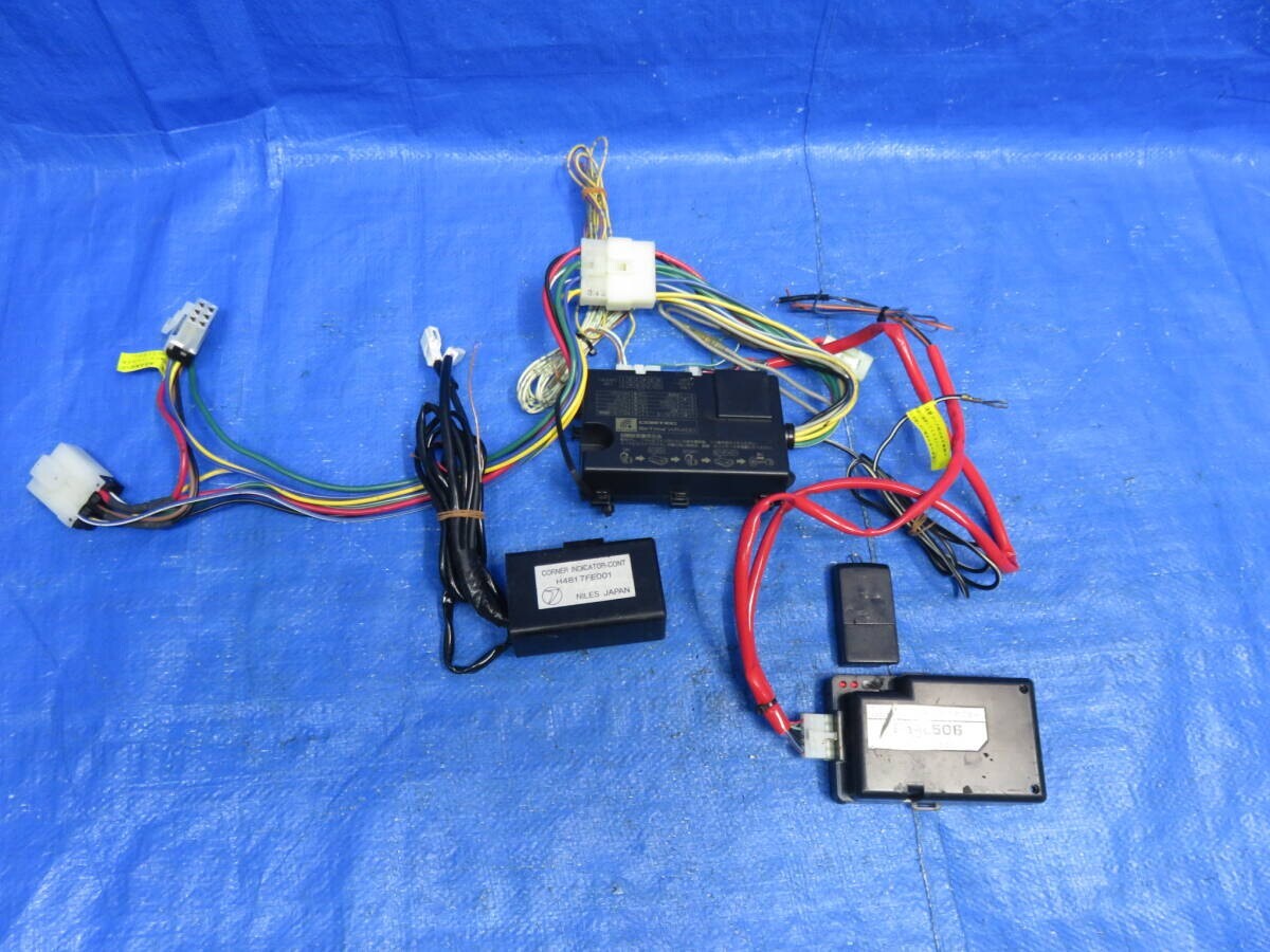 LA5447 動作OK コムテック エンジンスターター COMTEC Betime WR400/リモコン コーナーインジケータ イモビアダプタ セット一式_画像1