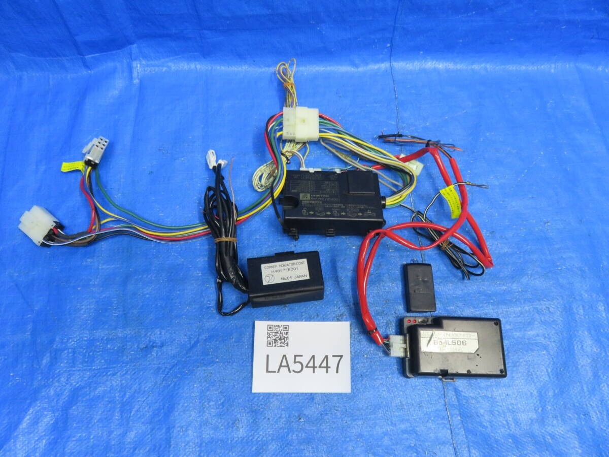 LA5447 動作OK コムテック エンジンスターター COMTEC Betime WR400/リモコン コーナーインジケータ イモビアダプタ セット一式_画像2