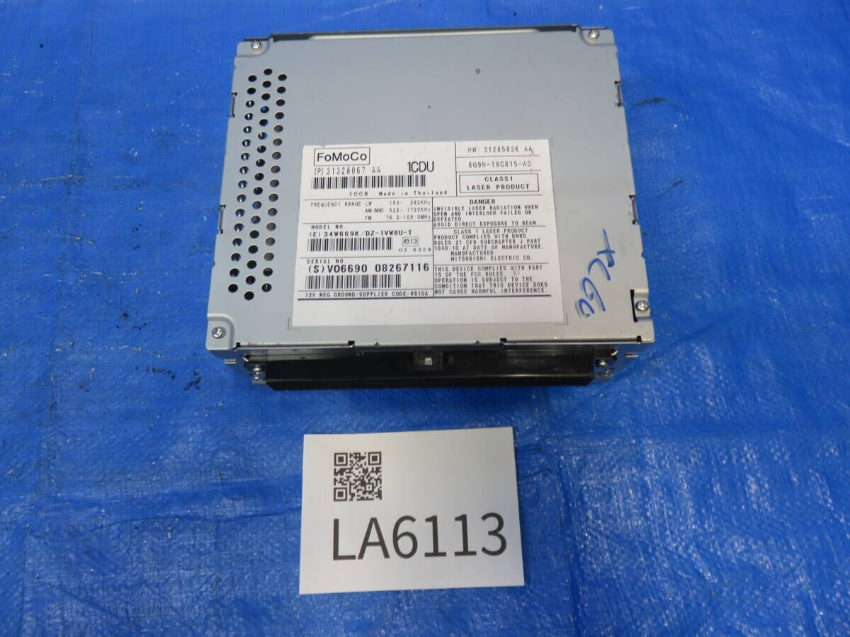 LA6113* 動作OK ボルボ XC60/DB4204TXC オーディオ CD ラジオユニット/純正 31328067_画像8