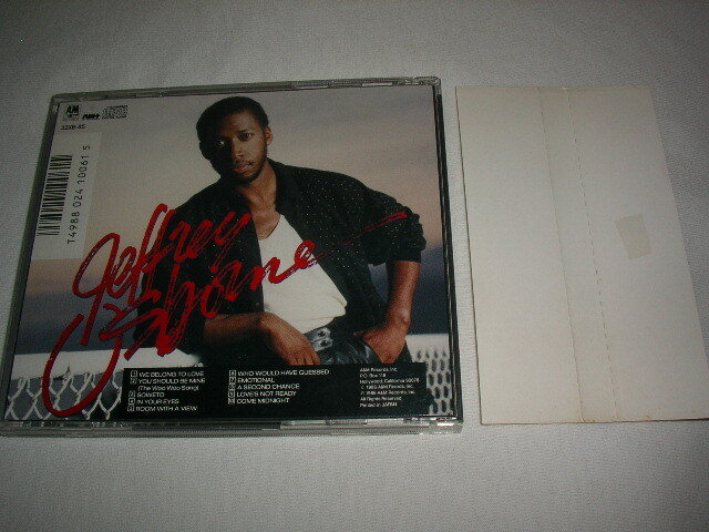 【32XB-85 】ジェフリー・オズボーン/エモーショナル JEFFREY OSBORNE/EMOTIONAL 税表記なし 3200円帯 AOR_画像2