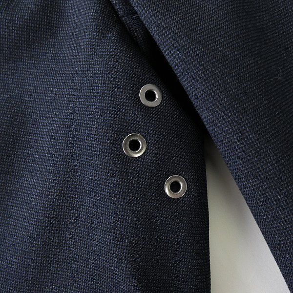 新品 7.2万 マッキントッシュフィロソフィー ウール調 ピンヘッド ステンカラーコート 40(L) 濃紺 【J44965】 WELLINGTON 秋冬 コート_画像5