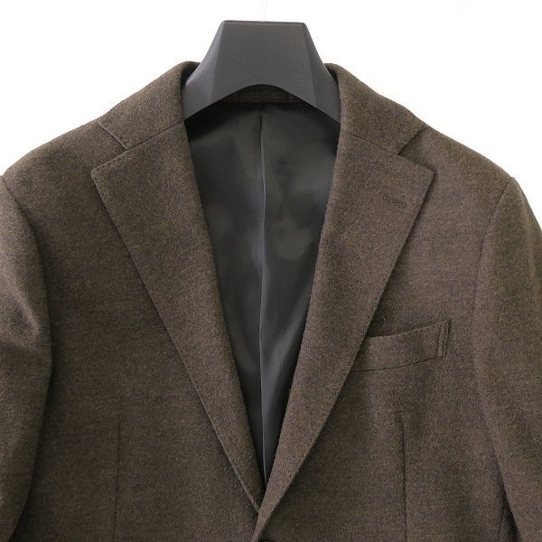 新品 7.4万 マッキントッシュロンドン バランサーキュラー ジャケット LL38(幅広M) 茶 【J53109】 FLEX JERSEY 秋冬 ウール ジャージー_画像4