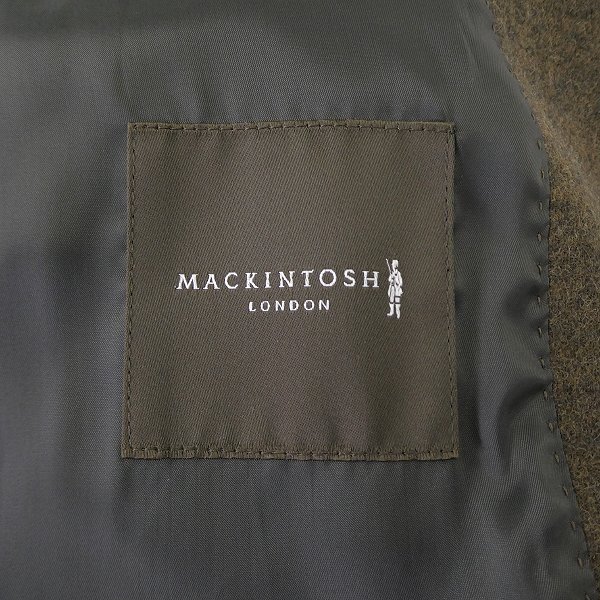 新品 7.4万 マッキントッシュロンドン バランサーキュラー ジャケット LL38(幅広M) 茶 【J53109】 FLEX JERSEY 秋冬 ウール ジャージー_画像10