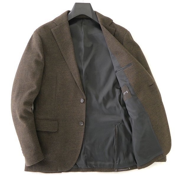 新品 7.4万 マッキントッシュロンドン バランサーキュラー ジャケット LL38(幅広M) 茶 【J53109】 FLEX JERSEY 秋冬 ウール ジャージー_画像2