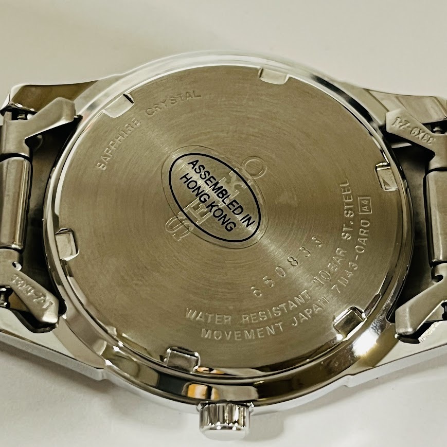 ★SEIKO★　セイコー　7N43-0AR0　デイデイト　黒文字盤　クオーツ　動作未確認　美品_画像7