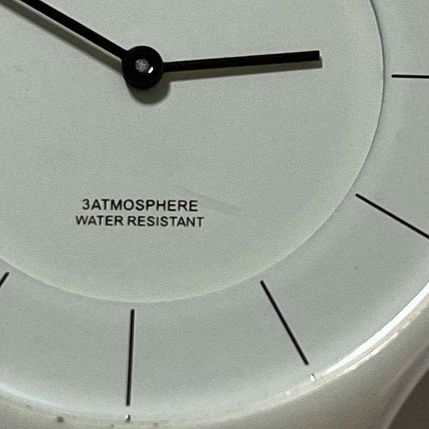 ★TECHNOS★　テクノス　セラミック　ホワイト　T6595　クオーツ　美品　動作未確認　_画像8